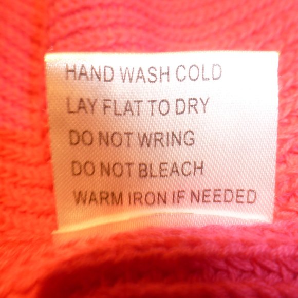 Cute Pink Women's Pearl Neckline Long Sleeve Cotton Blend Knit Sweater Size L - Picture 10 of 11